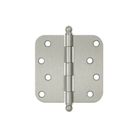 Deltana S44R515-BT Ball Tip 5/8 Radius Hinge Brushed Nickel, 10PK S44R515-BT-XCP10